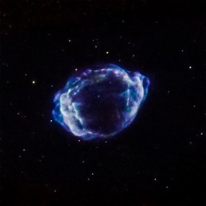 A supernova remnant located about 28,000 light years from Earth.