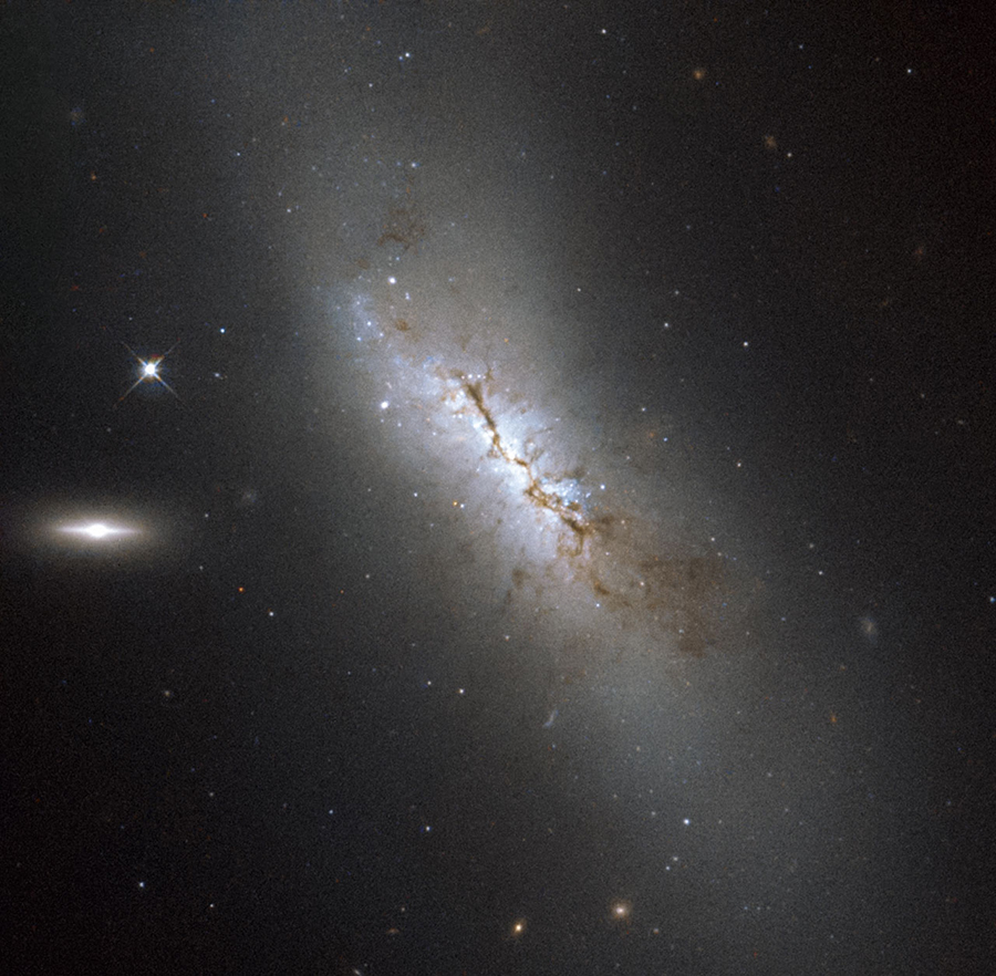 A galactic cloak for an exploding star