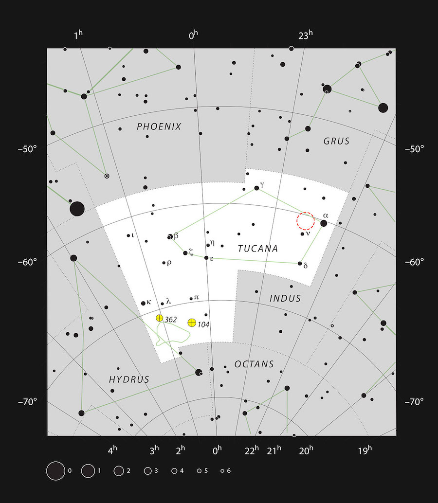 The Hubble Deep Field South in the constellation of Tucana