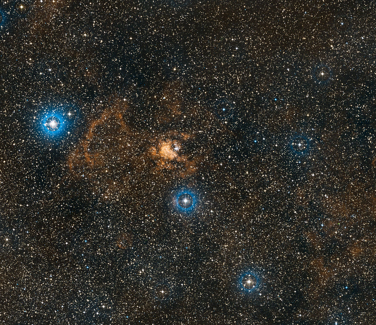 Wide-field image of Westerlund 2 (ground-based image)