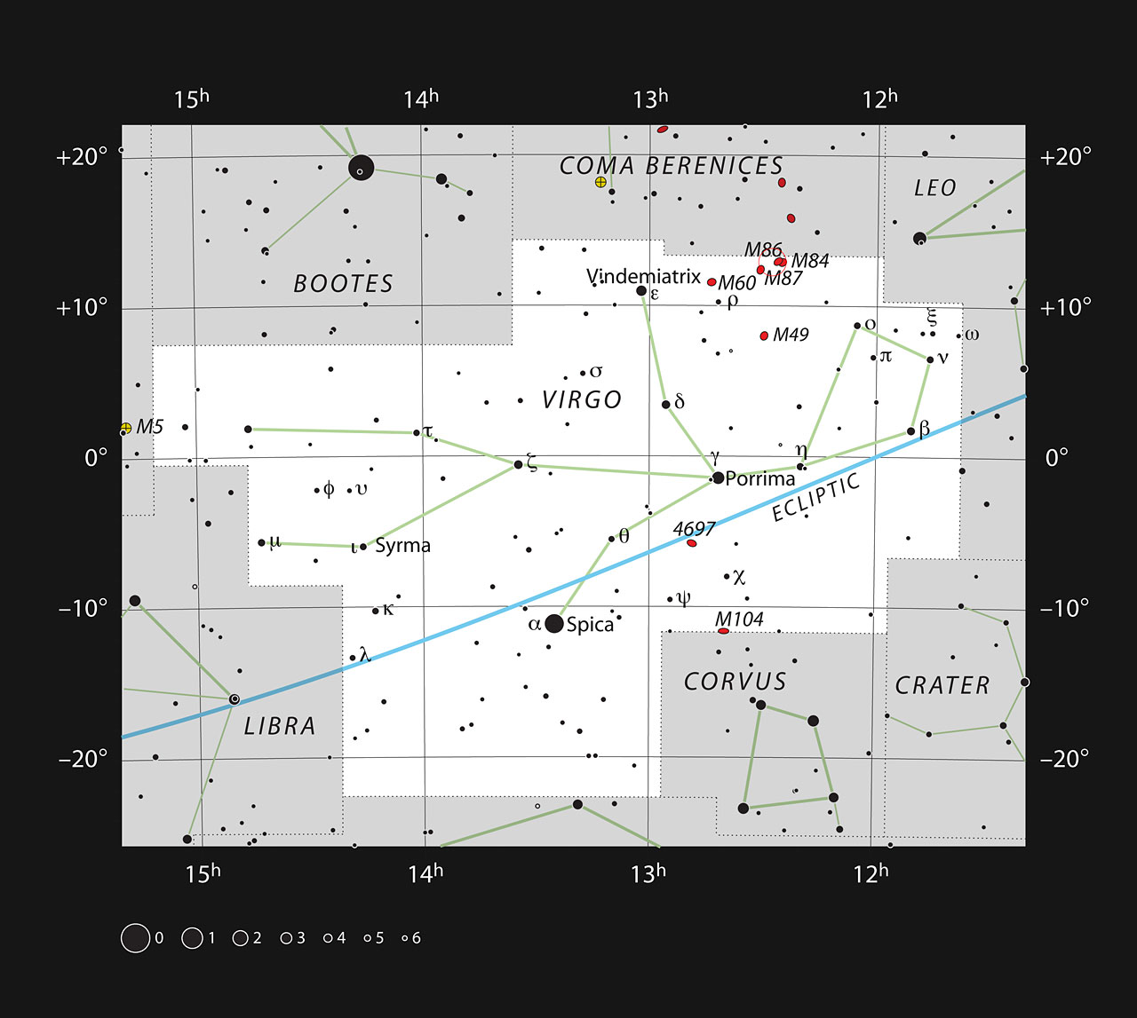 Messier 87 in the constellation of Virgo