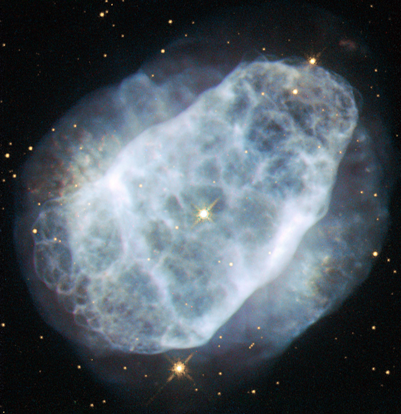 A nitrogen-rich nebula