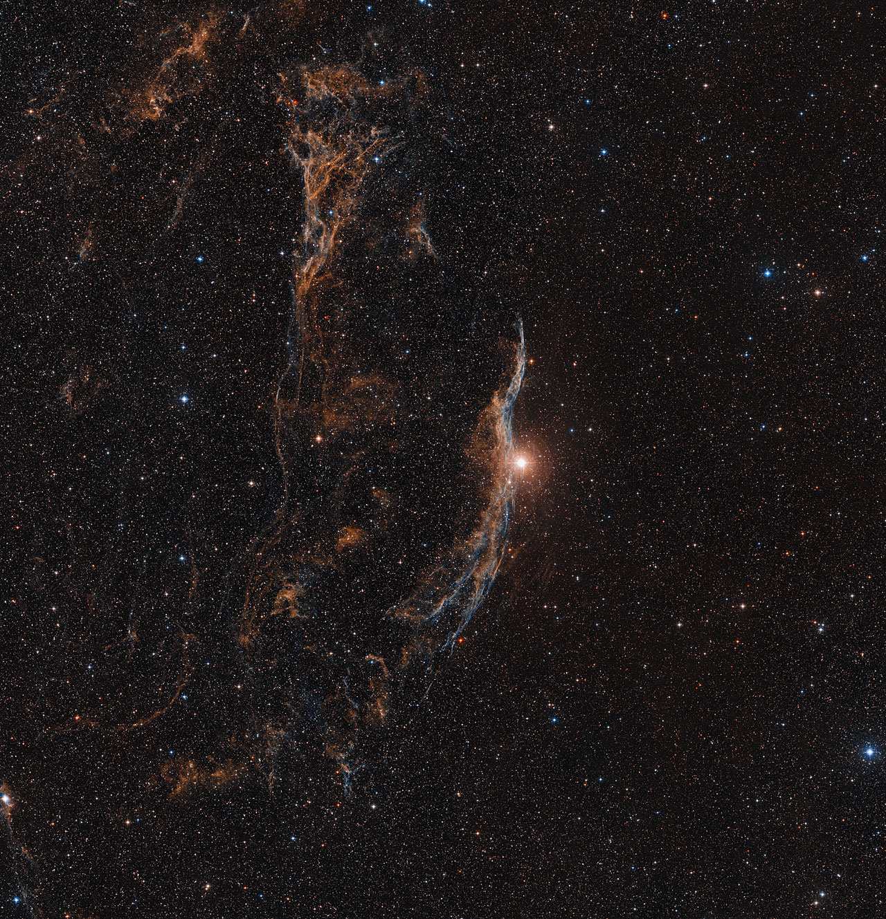 The Veil Nebula (ground-based view)