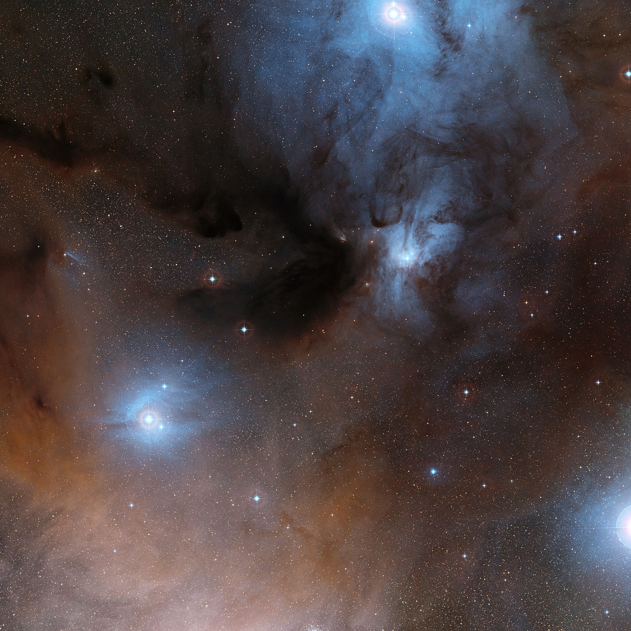 The Rho Ophiuchi star formation region in the constellation of O