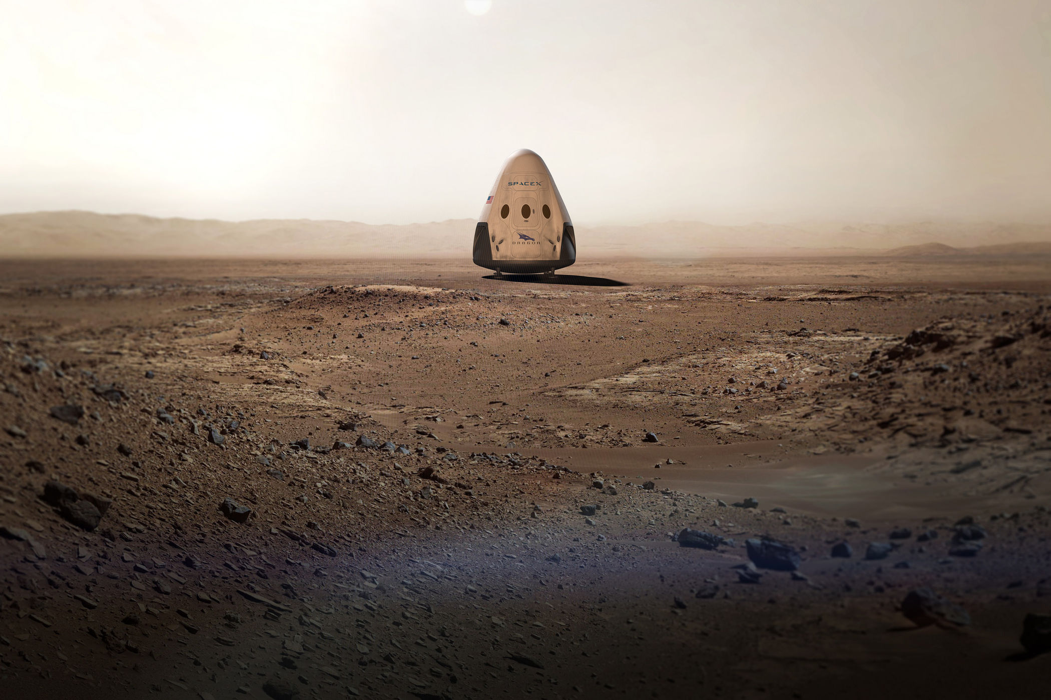 spacex-red-dragon-on-mars