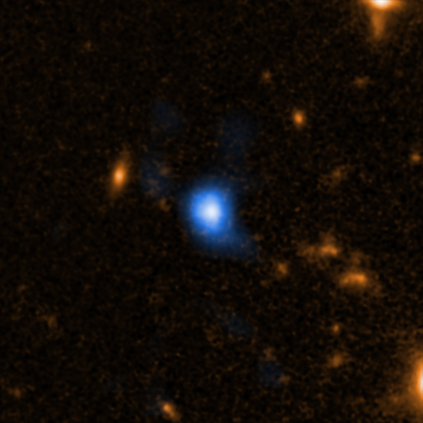 One of two distant supermassive black hole "seed" candidates.