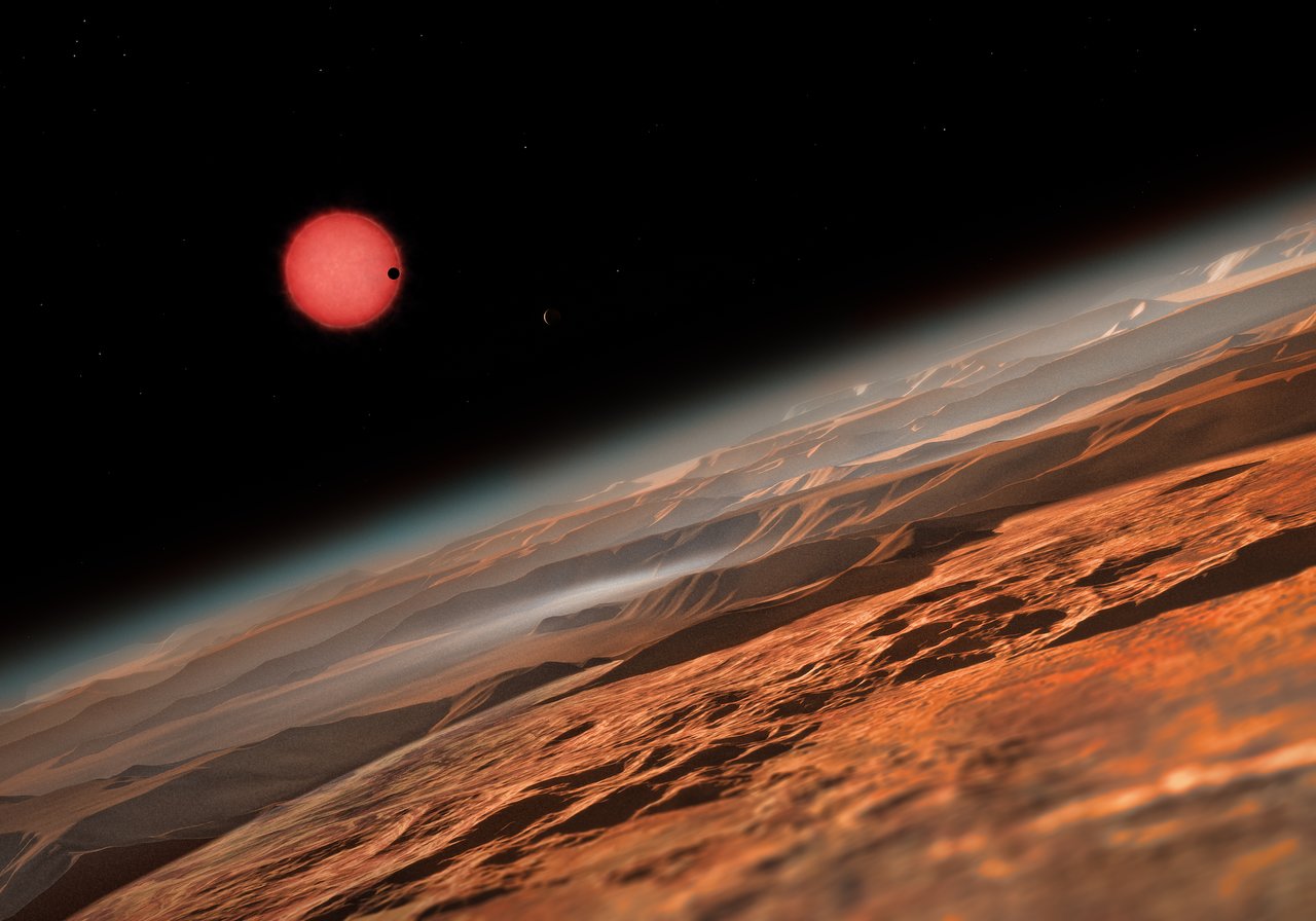 Artist’s impression of the ultracool dwarf star TRAPPIST-1 fro