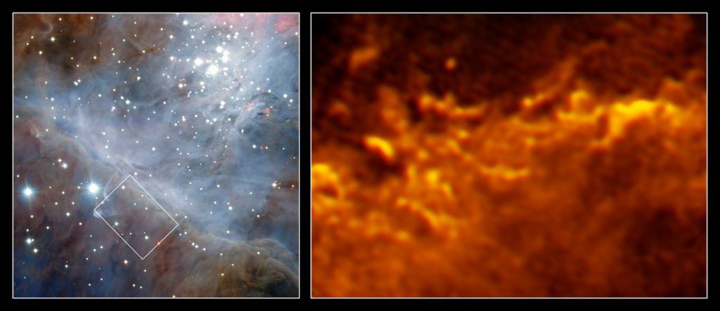 A Fronteira Turbulenta da Nebulosa de Orion – VLT e ALMA – SPACE TODAY ...