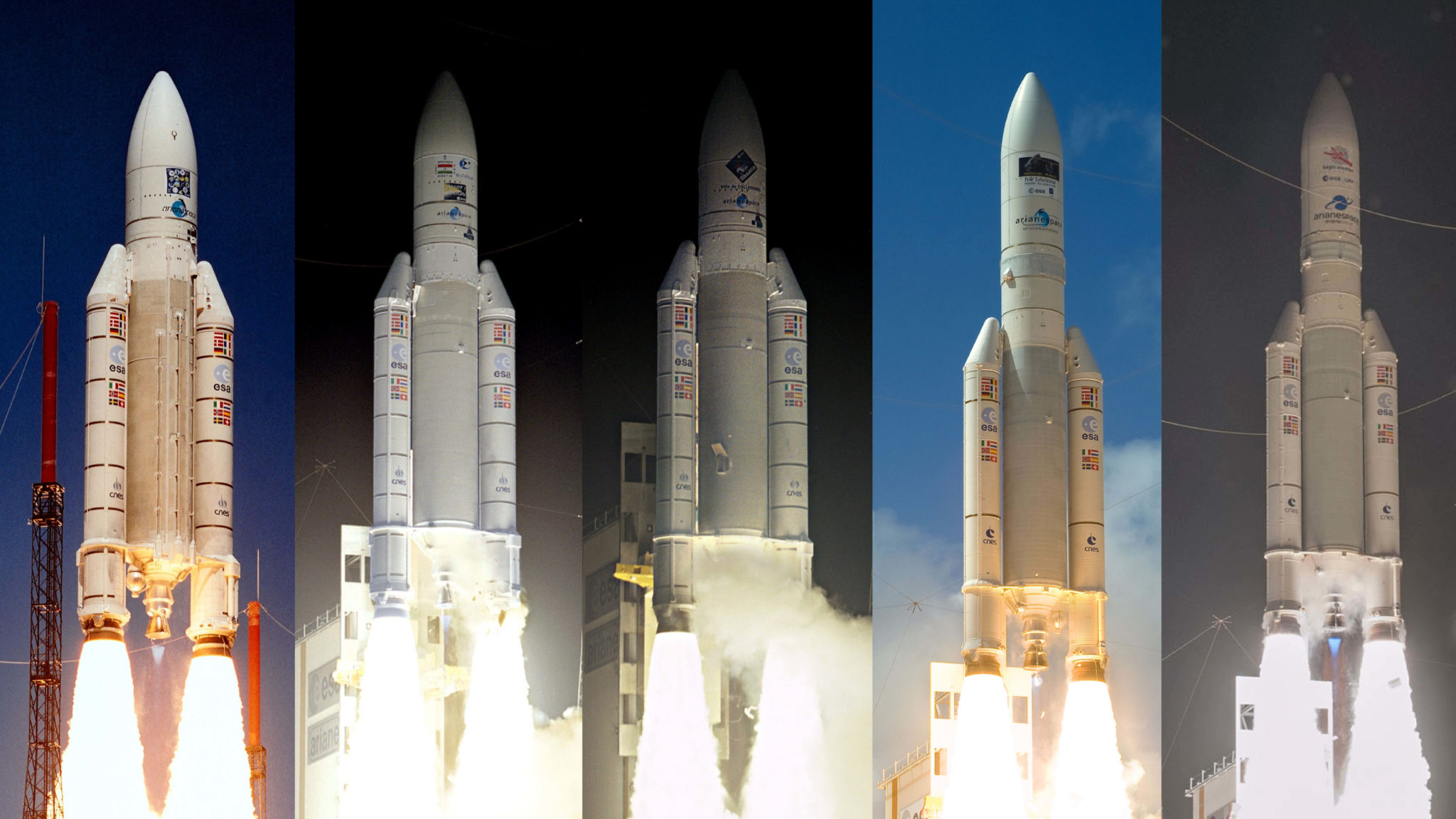 Todos Foguetes Ariane 5 Que Lançaram Missões Científicas Europeias Para o  Espaço