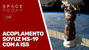 ACOPLAMENTO SOYUZ MS-19 COM A ISS - AO VIVO