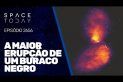 A MAIOR ERUPÇÃO DE UM BURACO NEGRO