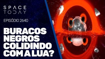 BURACOS NEGROS COLIDINDO COM A LUA?