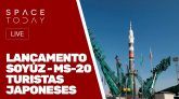 LANÇAMENTO SOYUZ - MS-20 - TURISTAS JAPONESES - AO VIVO