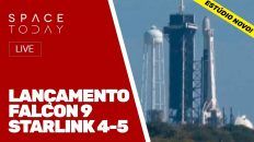 ESTÚDIO NOVO!!! LANÇAMENTO FALCON 9 - STARLINK 4-5 - AO VIVO