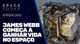 JAMES WEBB COMEÇA A GANHAR VIDA NO ESPAÇO