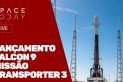 LANÇAMENTO - FALCON 9 - TRANSPORTER 3 - COM CUBESAT BRASILEIRO!!!