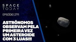 ASTRÔNOMOS OBSERVAM PELA PRIMEIRA VEZ UM ASTEROIDE COM 3 LUAS!!!