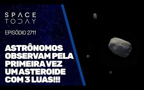 ASTRÔNOMOS OBSERVAM PELA PRIMEIRA VEZ UM ASTEROIDE COM 3 LUAS!!!