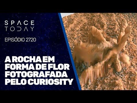 A ROCHA EM FORMA DE FLOR FOTOGRAFADA PELO CURIOSITY