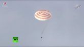 POUSO DA SOYUZ MS-19 EM TERRA COM 3 ASTRONAUTAS!!!