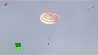 POUSO DA SOYUZ MS-19 EM TERRA COM 3 ASTRONAUTAS!!!