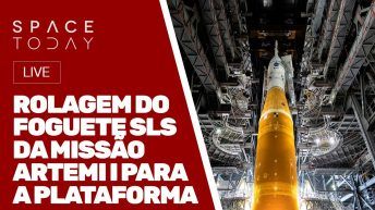 ROLAGEM DO FOGUETE SLS DA MISSÃO ARTEMIS I PARA A PLATAFORMA - AO VIVO