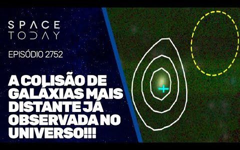 A COLISÃO DE GALÁXIAS MAIS DISTANTE JÁ OBSERVADA NO UNIVERSO!!!