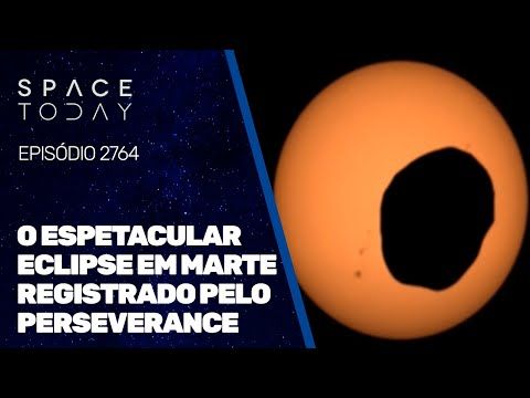O ESPETACULAR ECLIPSE EM MARTE REGISTRADO PELO PERSEVERANCE!!!