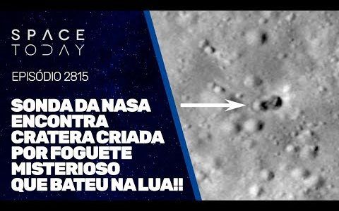 SONDA DA NASA ENCONTRA CRATERA CRIADA POR FOGUETE MISTERIOSO QUE BATEU NA LUA!!!