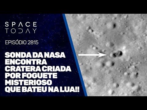 SONDA DA NASA ENCONTRA CRATERA CRIADA POR FOGUETE MISTERIOSO QUE BATEU NA LUA!!!