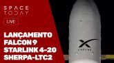 LANÇAMENTO FALCON 9 - STARLINK 4-20 E SHERPA-LTC2