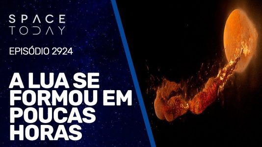 A LUA SE FORMOU EM POUCAS HORAS!!!