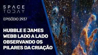 HUBBLE E JAMES WEBB LADO A LADO OBSERVANDO OS PILARES DA CRIAÇÃO!!!