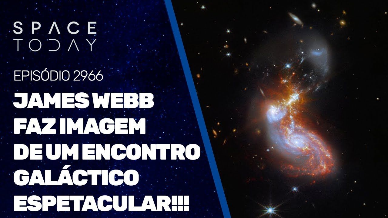 JAMES WEBB FAZ IMAGEM DE ENCONTRO GALÁCTICO ESPETACULAR!!!