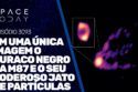 EM UMA ÚNICA IMAGEM O BURACO NEGRO DA M87 E O SEU PODEROSO JATO DE PARTÍCULAS