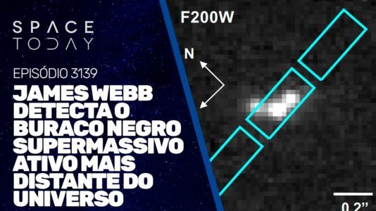 JAMES WEBB DETCTA O BURACO NEGRO SUPERMASSIVO ATIVO MAIS DISTANTE DO UNIVERSO