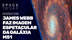 JAMES WEBB FAZ IMAGEM ESPETACULAR DA GALÁXIA M51