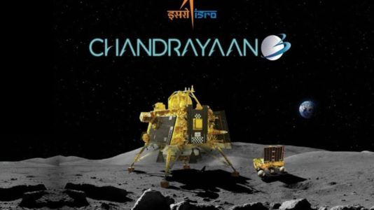 MOMENTO HISTÓRICO - O POUSO DA CHANDRAYAAN-3 NA LUA