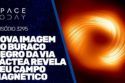 NOVA FOTO DO BURACO NEGRO DA VIA LÁCTEA REVELA SEU CAMPO MAGNÉTICO