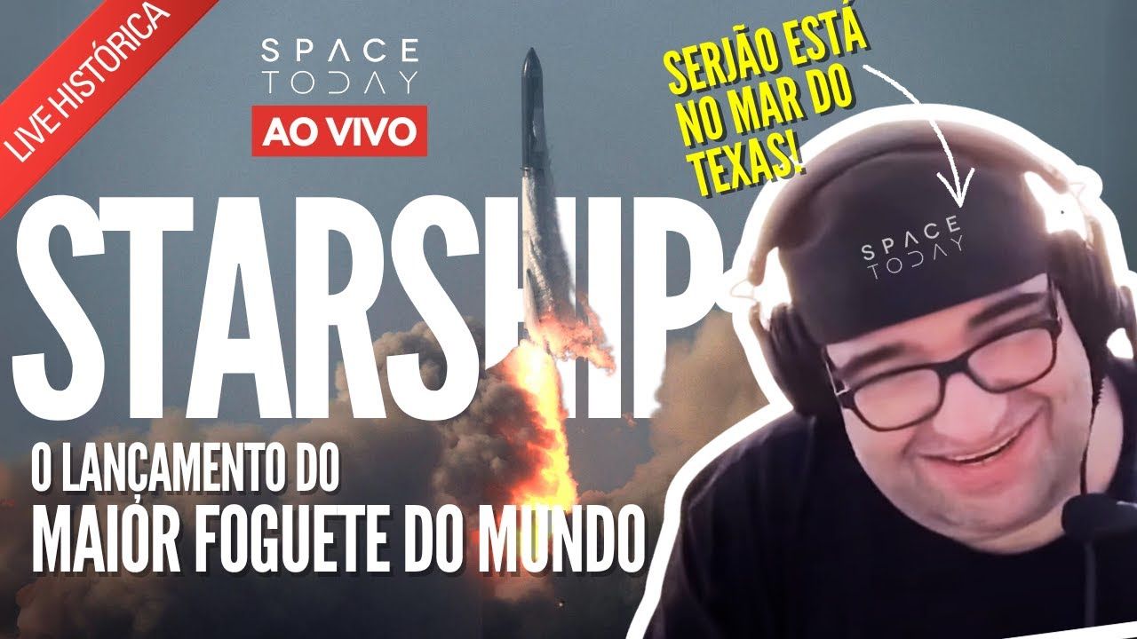 STARSHIP 3 | VOO DE TESTE AO VIVO! ESTAMOS NO MAR DO TEXAS!!!