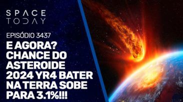 E AGORA? CHANCE DO ASTEROIDE 2024 YR4 BATER NA TERRA SOBE PARA 3.1%!!!