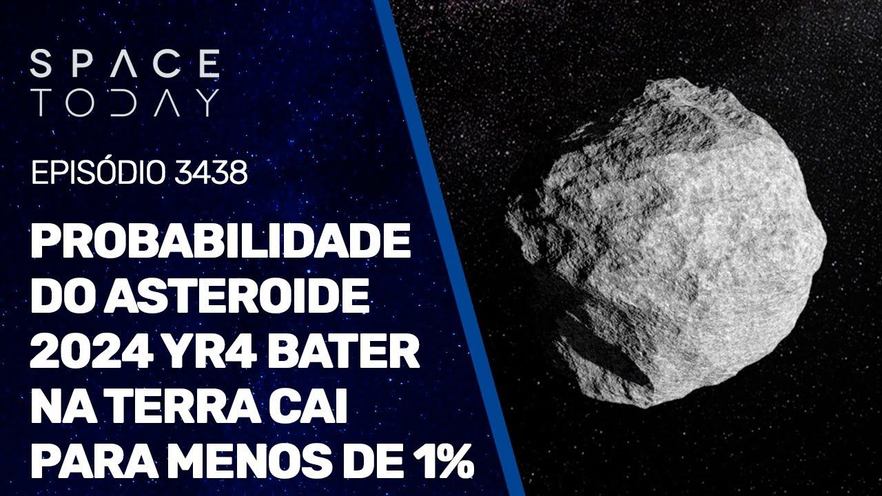 PROBABILIDADE DO ASTEROIDE 2024 YR4 BATER NA TERRA CAI PARA MENOS DE 1%