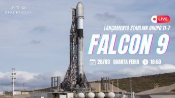 LANÇAMENTO DO FOGUETE FALCON 9 - MISSÃO STARLINK GRUPO 11-7