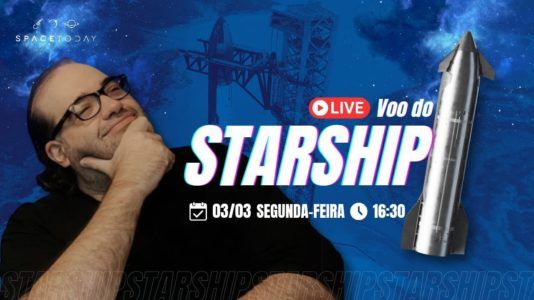 STARSHIP VOO 8 | SUPER HEAVY POUSA? STARSHIP EXPLODE DE NOVO?