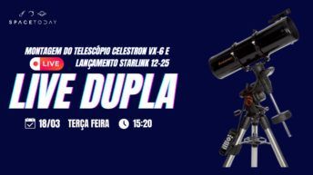 UNBOXING DO TELESCÓPIO CELESTRON VX-6 E LANÇAMENTO FALCON 9 STARLINK 12-25
