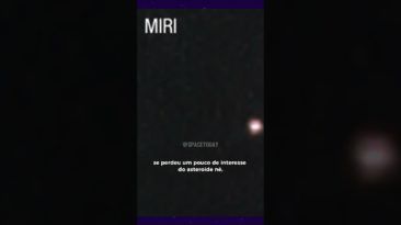 MIRARAM um TELESCÓPIO no ASTEROIDE