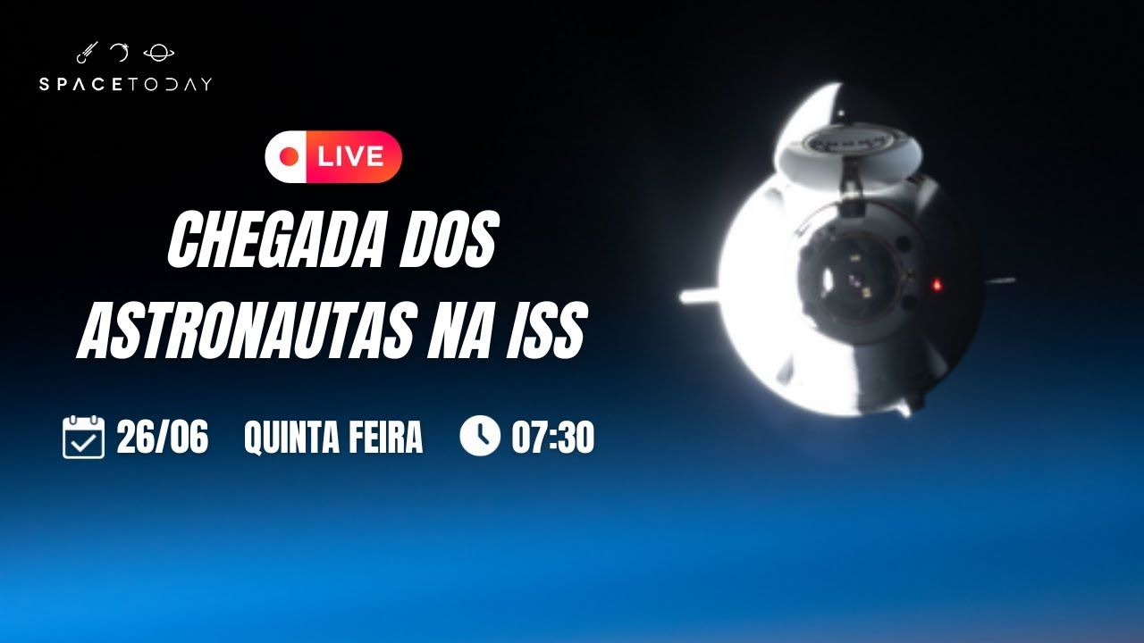 CHEGADA DOS ASTRONAUTAS DA AXIOM 4 NA ESTAÇÃO ESPACIAL