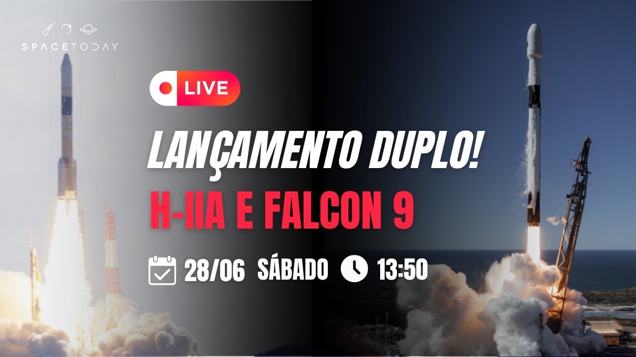 LANÇAMENTO DUPLO! | H-IIA E FALCON 9 E | STARLINK 15-7 E GOSAT-GW