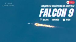 LANÇAMENTO FALCON 9 - STARLINK GRUPO 15-8