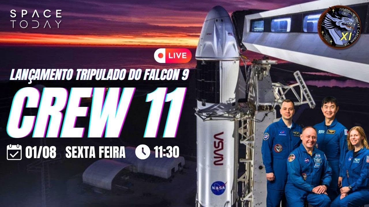 LANÇAMENTO DE ASTRONAUTAS PARA A ESTAÇÃO ESPACIAL | CREW 11 | 2ª TENTATIVA